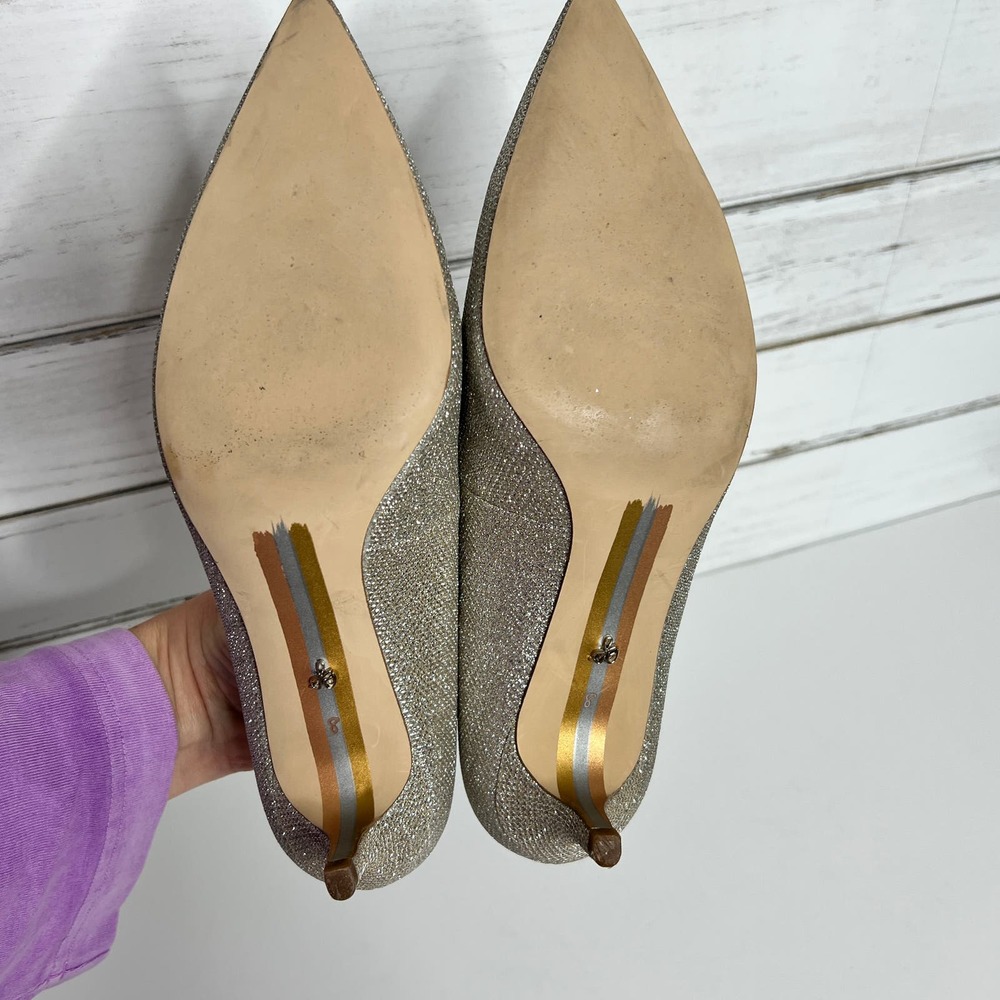 Sam Edelman Dori Sparkle Heels Pumps Shoe Size 8 - Picture 6 of 9